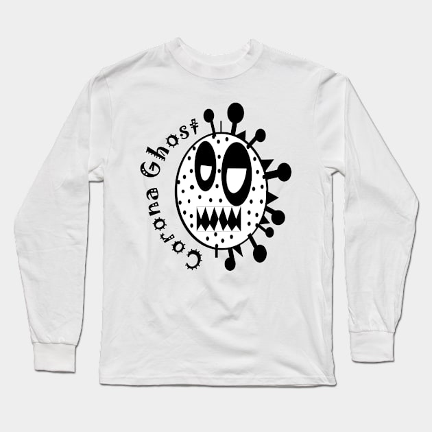 Corona Ghost Long Sleeve T-Shirt by RAK20